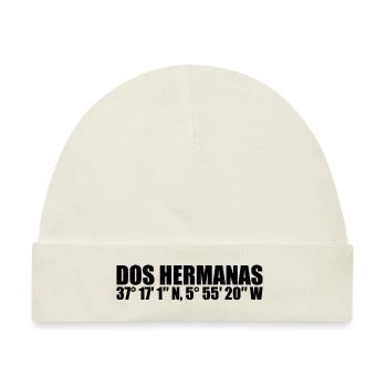 Dos Hermanas Koordinaten - Baby Premium Organic Mütze - Naturweiß - Vorne