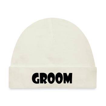 Groom - Baby Premium Organic Mütze - Naturweiß - Vorne