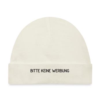 Bitte keine Werbung - Baby Premium Organic Mütze - Naturweiß - Vorne