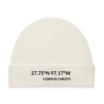 Corpus Christi Texas USA Koordinaten - Baby Premium Organic Mütze - Naturweiß - Vorne