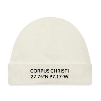 Corpus Christi Texas USA Koordinaten - Baby Premium Organic Mütze - Naturweiß - Vorne