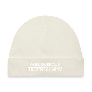 Albuquerque New Mexico USA Koordinaten - Baby Premium Organic Mütze - Naturweiß - Vorne