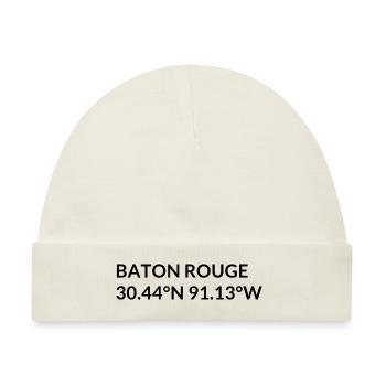 Baton Rouge Louisiana USA Koordinaten - Baby Premium Organic Mütze - Naturweiß - Vorne
