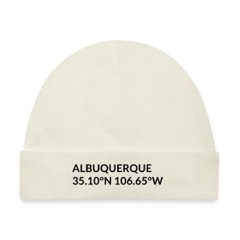Albuquerque New Mexico USA Koordinaten - Baby Premium Organic Mütze - Naturweiß - Vorne