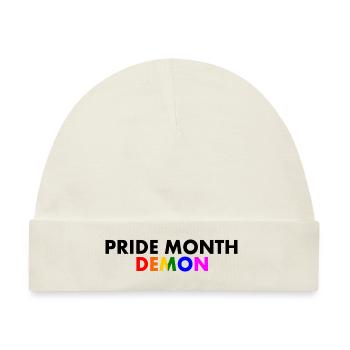 pride month demon - Baby Premium Organic Mütze - Naturweiß - Vorne