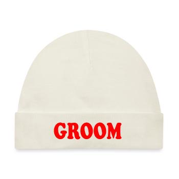 Groom - Baby Premium Organic Mütze - Naturweiß - Vorne