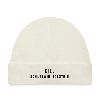 Kiel Schleswig-Holstein - Baby Premium Organic Mütze - Naturweiß - Vorne