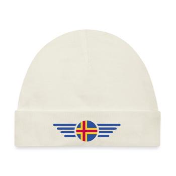 Ich liebe Åland, Eleganz Stil Design T-Shirt - Baby Premium Organic Mütze - Naturweiß - Vorne