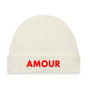 Amour - Baby Premium Organic Mütze - Naturweiß - Vorne