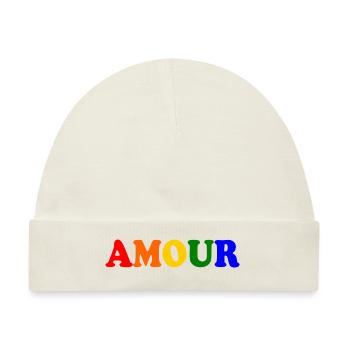 Amour - Baby Premium Organic Mütze - Naturweiß - Vorne