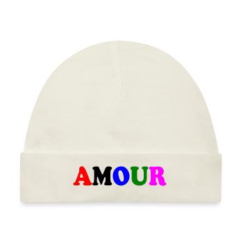 Amour - Baby Premium Organic Mütze - Naturweiß - Vorne