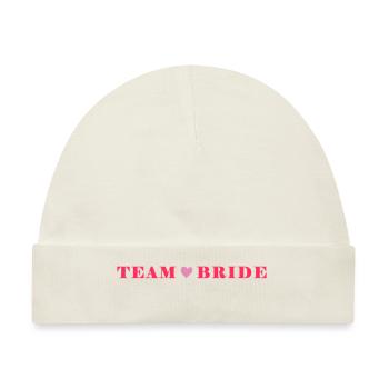team bride - Baby Premium Organic Mütze - Naturweiß - Vorne