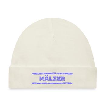 Geschenk für Mälzer - Baby Premium Organic Mütze - Naturweiß - Vorne