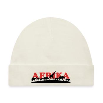 Afrika - Baby Premium Organic Mütze - Naturweiß - Vorne