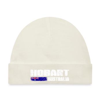 HOBART - Tasmania - AUSTRALIA - Baby Premium Organic Mütze - Naturweiß - Vorne