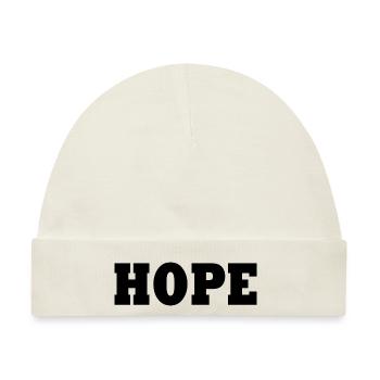 Hope - Baby Premium Organic Mütze - Naturweiß - Vorne