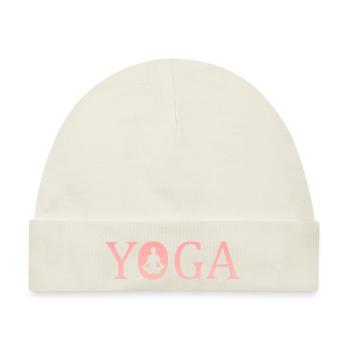 Yoga yoga - Baby Premium Organic Mütze - Naturweiß - Vorne