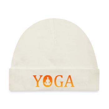 yoga Yoga - Baby Premium Organic Mütze - Naturweiß - Vorne