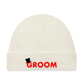 Groom - Baby Premium Organic Mütze - Naturweiß - Vorne