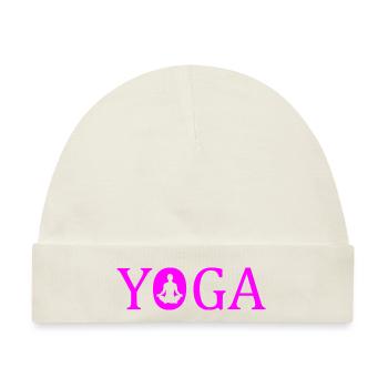 Yoga yoga - Baby Premium Organic Mütze - Naturweiß - Vorne