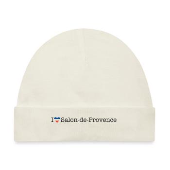I love Salon de Provence - Baby Premium Organic Mütze - Naturweiß - Vorne