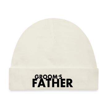 Grooms father - Baby Premium Organic Mütze - Naturweiß - Vorne