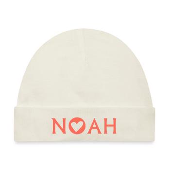 Noah - Baby Premium Organic Mütze - Naturweiß - Vorne