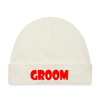 Groom - Baby Premium Organic Mütze - Naturweiß - Vorne