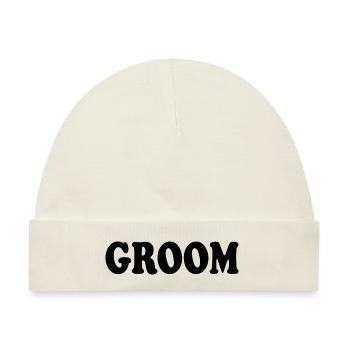 Groom - Baby Premium Organic Mütze - Naturweiß - Vorne