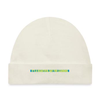 beautiful day for learning - Baby Premium Organic Mütze - Naturweiß - Vorne