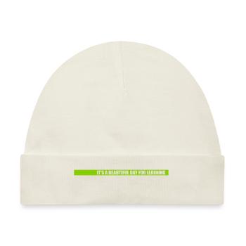 beautiful day for learning - Baby Premium Organic Mütze - Naturweiß - Vorne