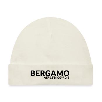 Bergamo Koordinaten - Baby Premium Organic Mütze - Naturweiß - Vorne
