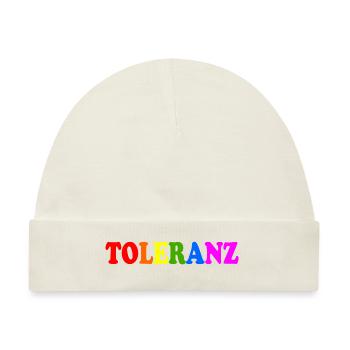 Toleranz - Baby Premium Organic Mütze - Naturweiß - Vorne