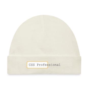 CSS Professional - Meister der Weblayouts - Baby Premium Organic Mütze - Naturweiß - Vorne
