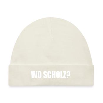 Wo scholz - Baby Premium Organic Mütze - Naturweiß - Vorne