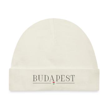 Ich liebe Budapest - Baby Premium Organic Mütze - Naturweiß - Vorne