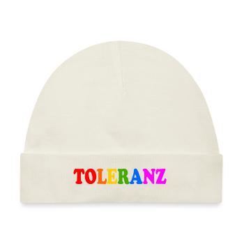 Toleranz - Baby Premium Organic Mütze - Naturweiß - Vorne