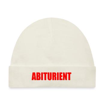 abiturient - Baby Premium Organic Mütze - Naturweiß - Vorne