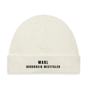 Marl Nordrhein-Westfalen - Baby Premium Organic Mütze - Naturweiß - Vorne