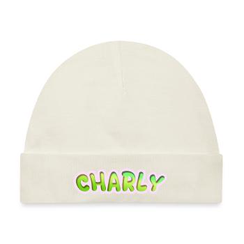 Charly als Job - Baby Premium Organic Mütze - Naturweiß - Vorne