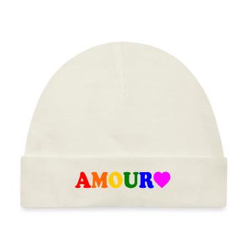 Amour - Baby Premium Organic Mütze - Naturweiß - Vorne