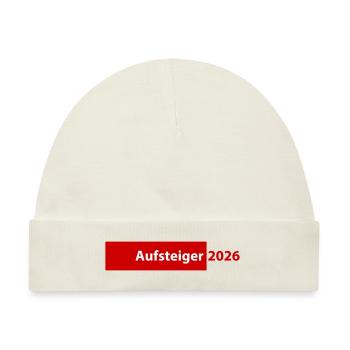 Aufsteiger 2026 Aufstieg - Baby Premium Organic Mütze - Naturweiß - Vorne