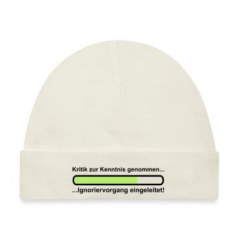 Ignoriervorgang - Baby Premium Organic Mütze - Naturweiß - Vorne