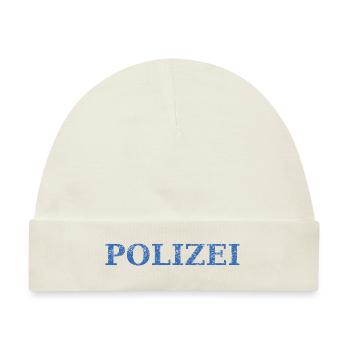 Polizei - Baby Premium Organic Mütze - Naturweiß - Vorne