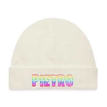 pietro rs regenbogen - Baby Premium Organic Mütze - Naturweiß - Vorne