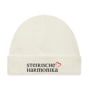 steirische harmonika - Baby Premium Organic Mütze - Naturweiß - Vorne