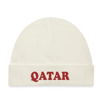 Qatar - Baby Premium Organic Mütze - Naturweiß - Vorne