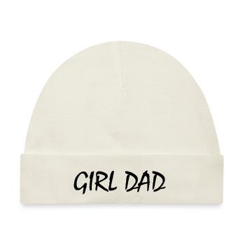 Girl dad - Baby Premium Organic Mütze - Naturweiß - Vorne