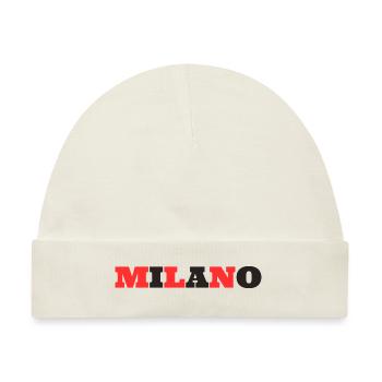 Milano Milan Mailand - Baby Premium Organic Mütze - Naturweiß - Vorne
