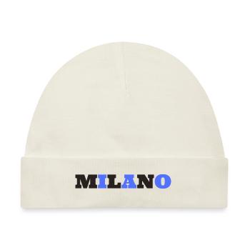 Milano Milan Mailand - Baby Premium Organic Mütze - Naturweiß - Vorne